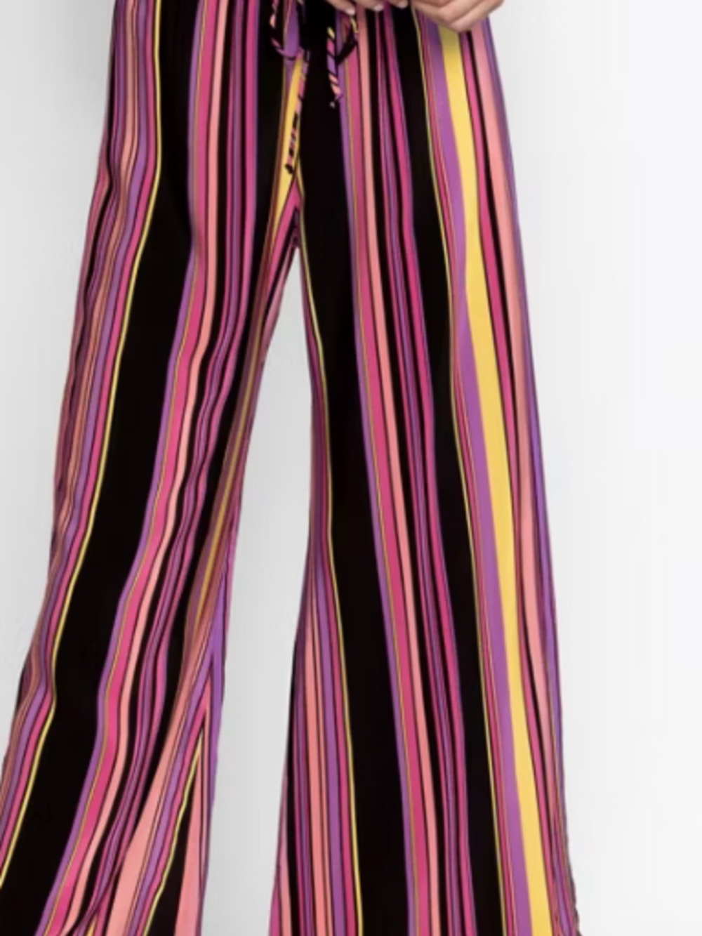 Johnny Was Rue Easy Pant Pink, Purple, Yellow and Black